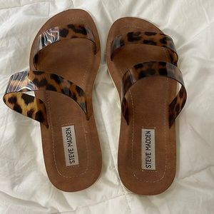 cheetah print sandals
